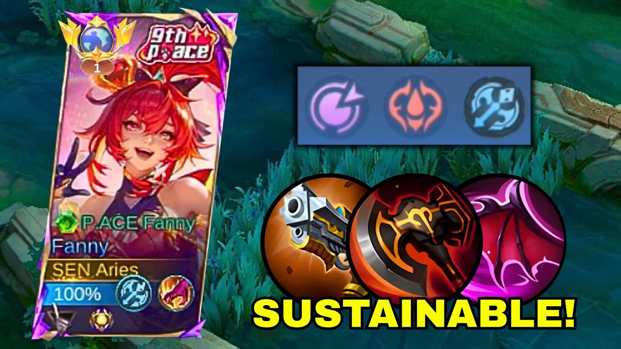 SUSTAINABLE FANNY BUILD THAT KEEPS YOU ALIVE LONGER!! (must watch) - MLBB