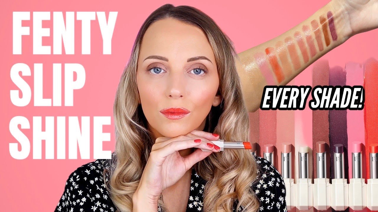 Fenty Beauty Slip Shine Lipstick Review - All 10 Shades Swatches