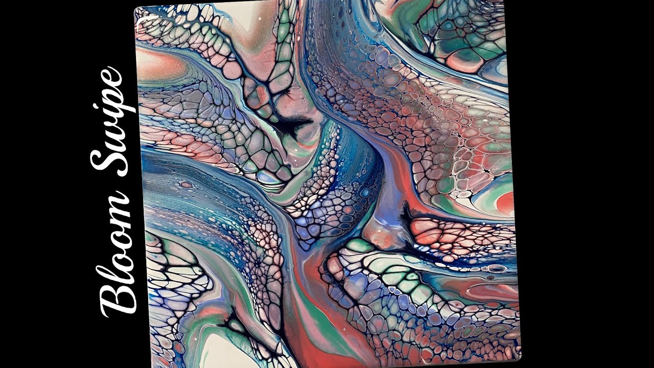 (755) Bloom Swipe Technique, Acrylic Paint Pouring, Shelee Art - YouTube