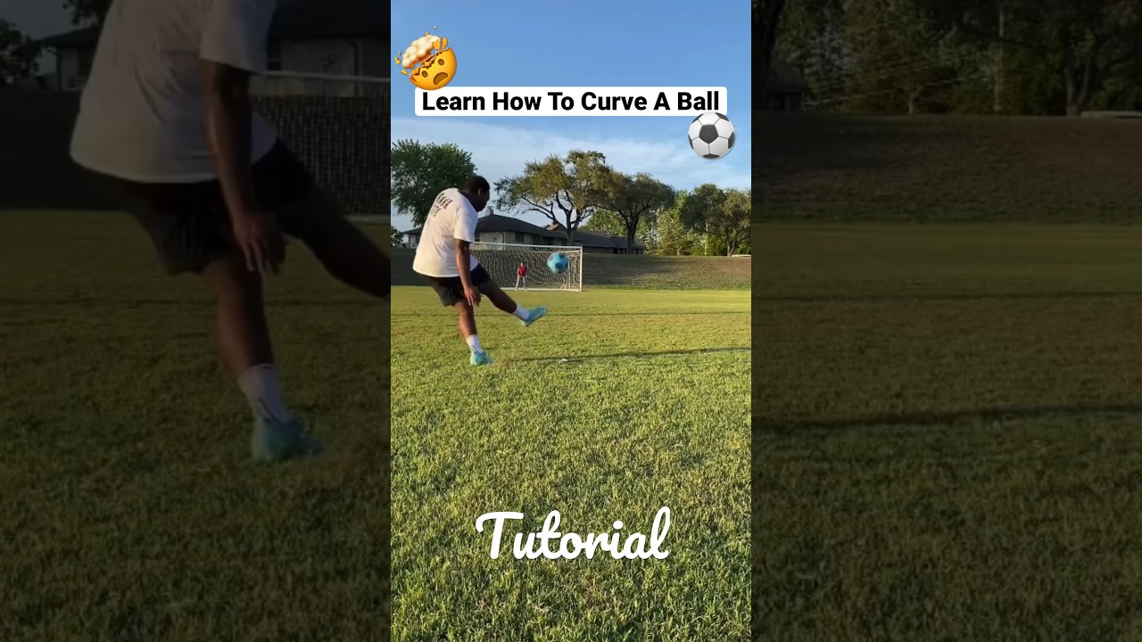 Tutorial | Learn How To Curve A Ball ๐คฏ๐ฅ. #shorts #football #soccer #cr7 #messi #neymar