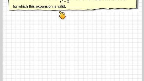 Expanding the quotient of a square root using the binomial theorem