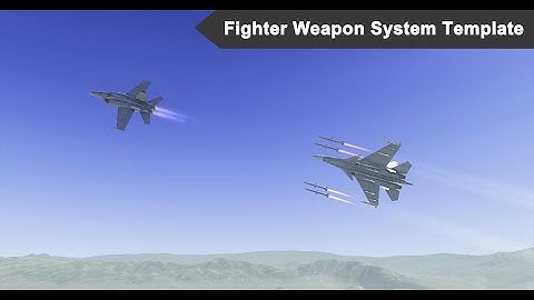 Unity3D Fighter Weapon System Template : Su35 Test
