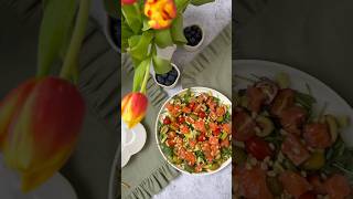 Эстетика на столе || новые салфетки и вкусный салат #asmr #asmrfood #asmrfoods #aesthetic