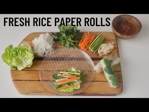 How To Make Fresh Rice Paper Rolls | Tips and