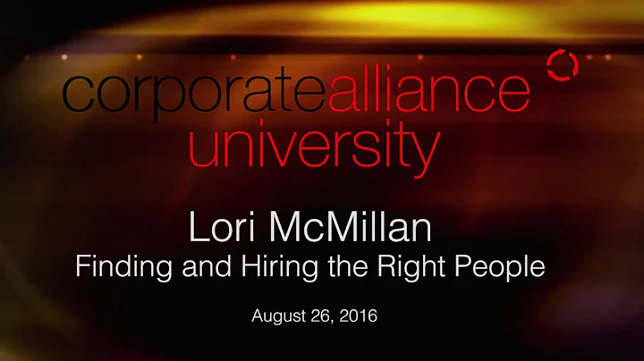 Corporate Alliance University - Lori McMillan