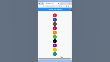 Flutter Overflow view Indicator
