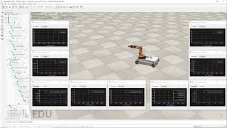 Simulating KUKA youBot Mobile Manipulator Robot in CoppeliaSim with MATLAB API screenshot 4