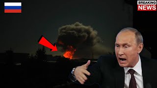 5 MINUTES AGO! BIG EXPLOSION! Russian Occupied Berdiansk Is On Fire!