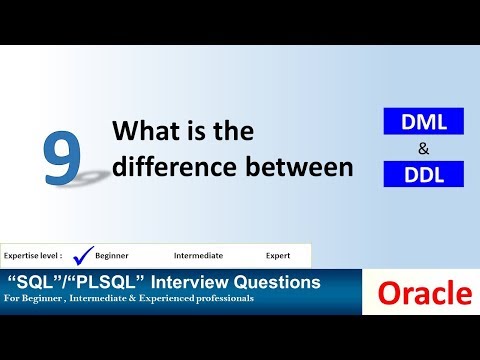 What is the difference between dml and ddl