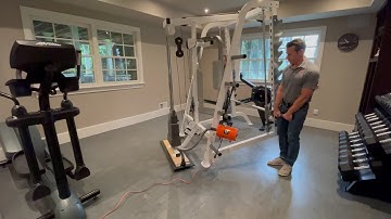 How to Move Home Gym Equipment (Smith Machine) using an Airsled Equipment Move