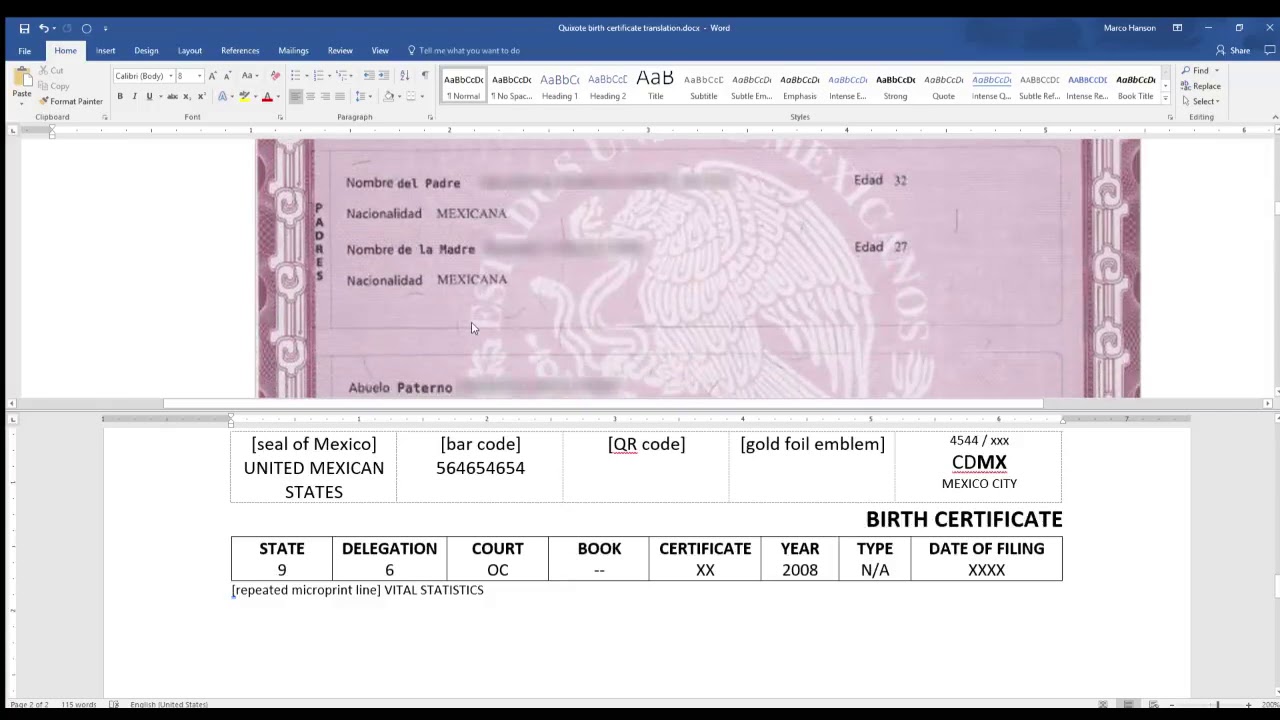 How to Prepare a Certified Translation of a Spanish-Language Birth ...