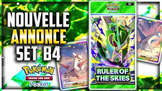 1ER TRAILER SET B4 : RULER OF THE SKIES , MEGA RAYQUAZA arrive sur POKEMON TCG Pocket