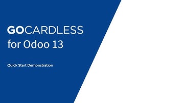 GoCardless for Odoo 13 - Quick Start