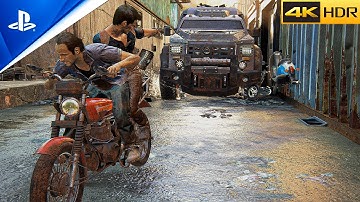 UNCHARTED 4 - THE BEST CHASE IN GAMING HISTORY | ULTRA Realistic Graphics Gameplay [4K 60FPS HDR]