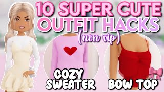 10 SUPER CUTE *NON VIP* OUTFIT HACKS TO HELP YOU WIN! | Roblox Dress To Impress