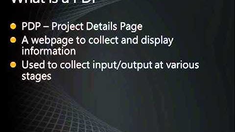 Adding custom fields to Project Detail Pages (PDP) in Project Server 2010.mp4