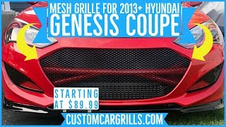 How to Install Grille Mesh on a Hyundai Genesis Coupe 2013+ by customcargrills.com