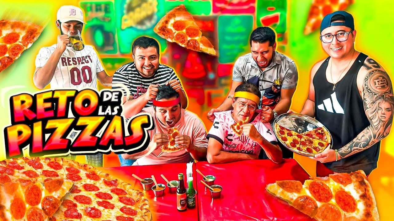 🔥RETO QUIEN COME MAS RAPIDO PIZZAS CON EL CREW RETOJORJAIS🔥