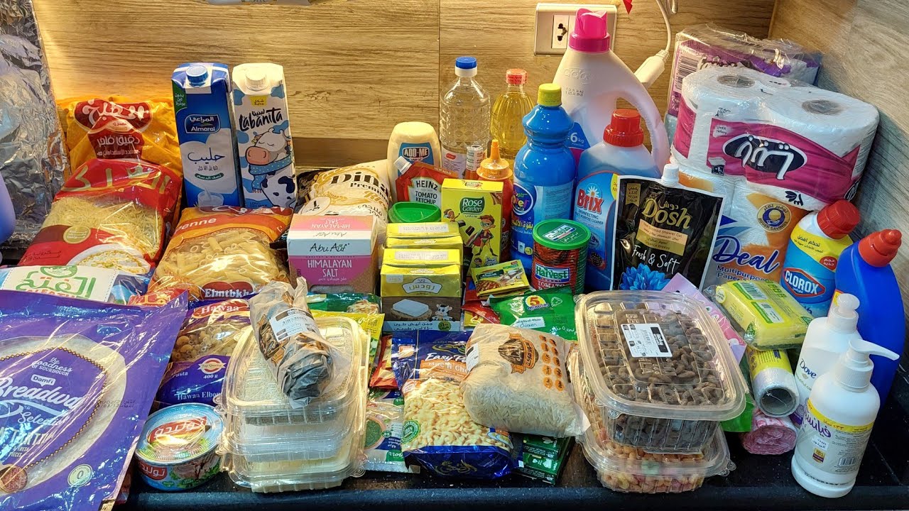 مشتريات الشهر الجديد 🌟وباقى مشتريات الشهر الكريم 🛒🛒🛒