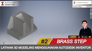 AUTODESK INVENTOR | #2 LATIHAN MEMBUAT BRASS STEP