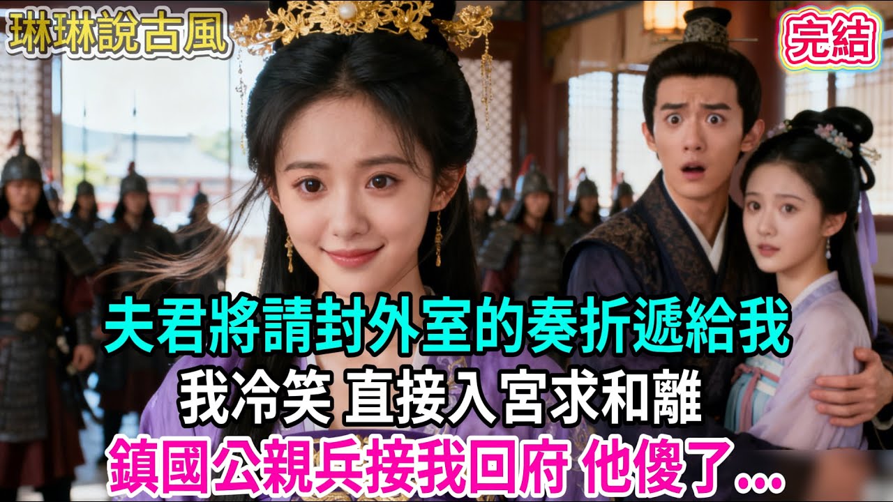 【古言】夫君將請封外室的奏折遞給我；我冷笑 直接入宮求和離 ，鎮國公親兵接我回府 他傻了...#古言 #完結 #爱情 #渣男 #綠茶 #前妻 #爽文 #古風小說