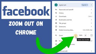 How To Zoom Out Of Facebook On Chrome | Laptop | Desktop | PC screenshot 3