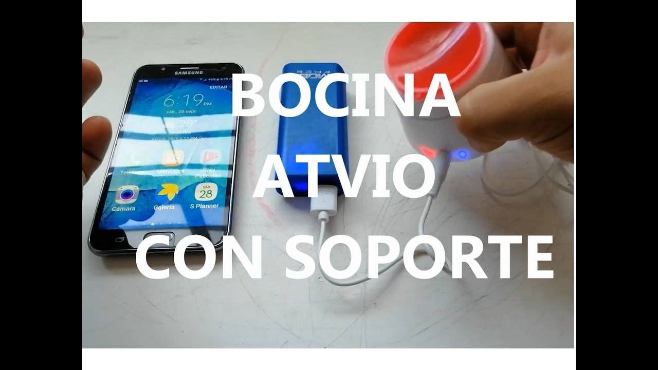 REVISADO DE LA BOCINA ATVIO CON SOPORTE en español - YouTube