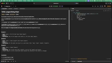 No Sound Leetcode 1048: Longest String Chain