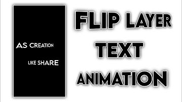 Trending Flip Layer Effect Text Animation Tutorial || #shorts