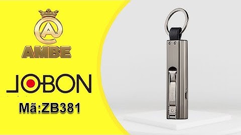 Bật lửa móc khóa sạc điện đa năng Jobon ZB381 - Ambe.vn
