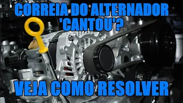 O que passar na correia do alternador para parar de cantar?