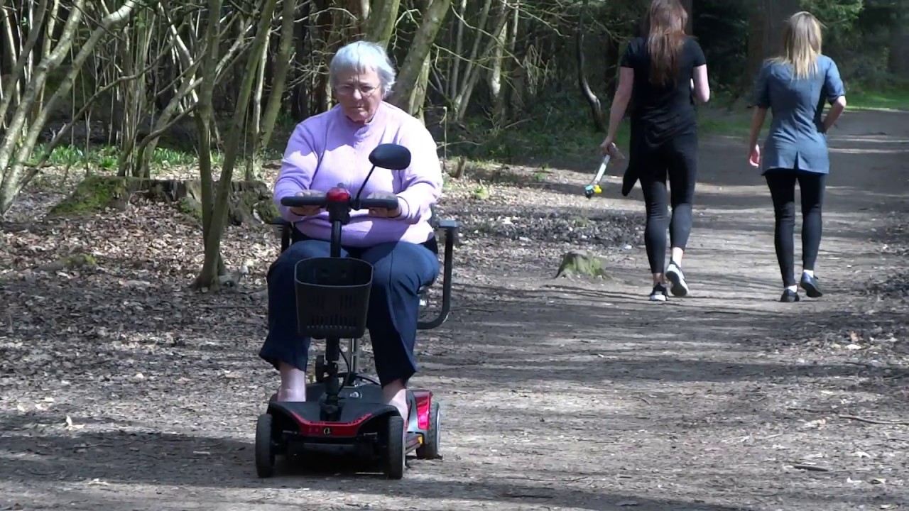 First go in the mobility scooter. Heaven's Gate, Longleat Wiltshire