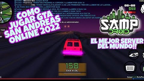 COMO JUGAR E INSTALAR GTA S.A ONLINE EN ANDROID 2022|| EL MEJOR SERVIDOR SAMPDROID