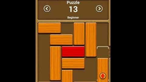 Unblock me Relax mode Puzzle 13 - Walkthrough