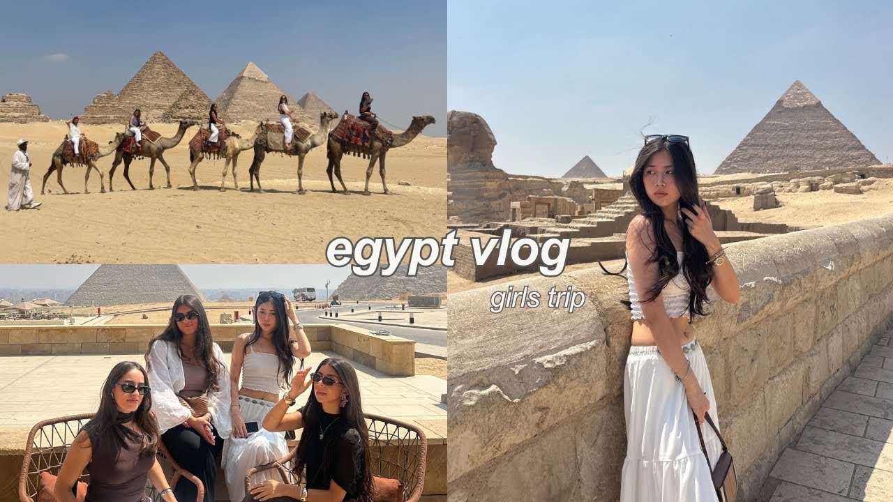 girls trip to egypt🇪🇬: cairo & el gouna, pyramids, camel riding | 이집트 여행