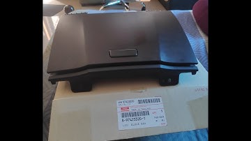 Isuzu MUX 2016 Center Dash Compartment Cover Replacement