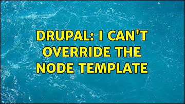 Drupal: I can
