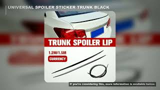??Universal Soft Car Spoiler Sticker Trim Trunk Wing 1.2/1.5m Black Bonnet Hatch Gate Lightweight Li screenshot 5