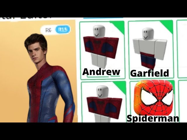 Grátis  Roblox, Roblox roblox, Andrew garfield spiderman