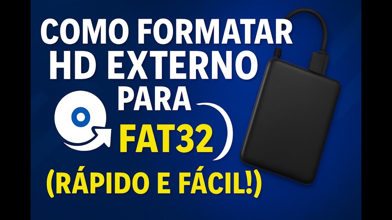 Como Formatar HD Externo para FAT32 YouTube
