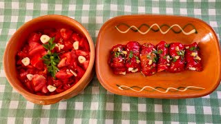 Rolnice Od Pecenih Paprika I Fete I Moravska Salata