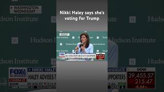 Nikki Haley announces her vote for Trump, calls Biden a ‘catastrophe’ #shorts
