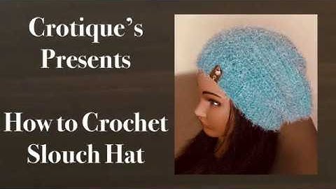 VERY EASY Crochet Slouchy Hat