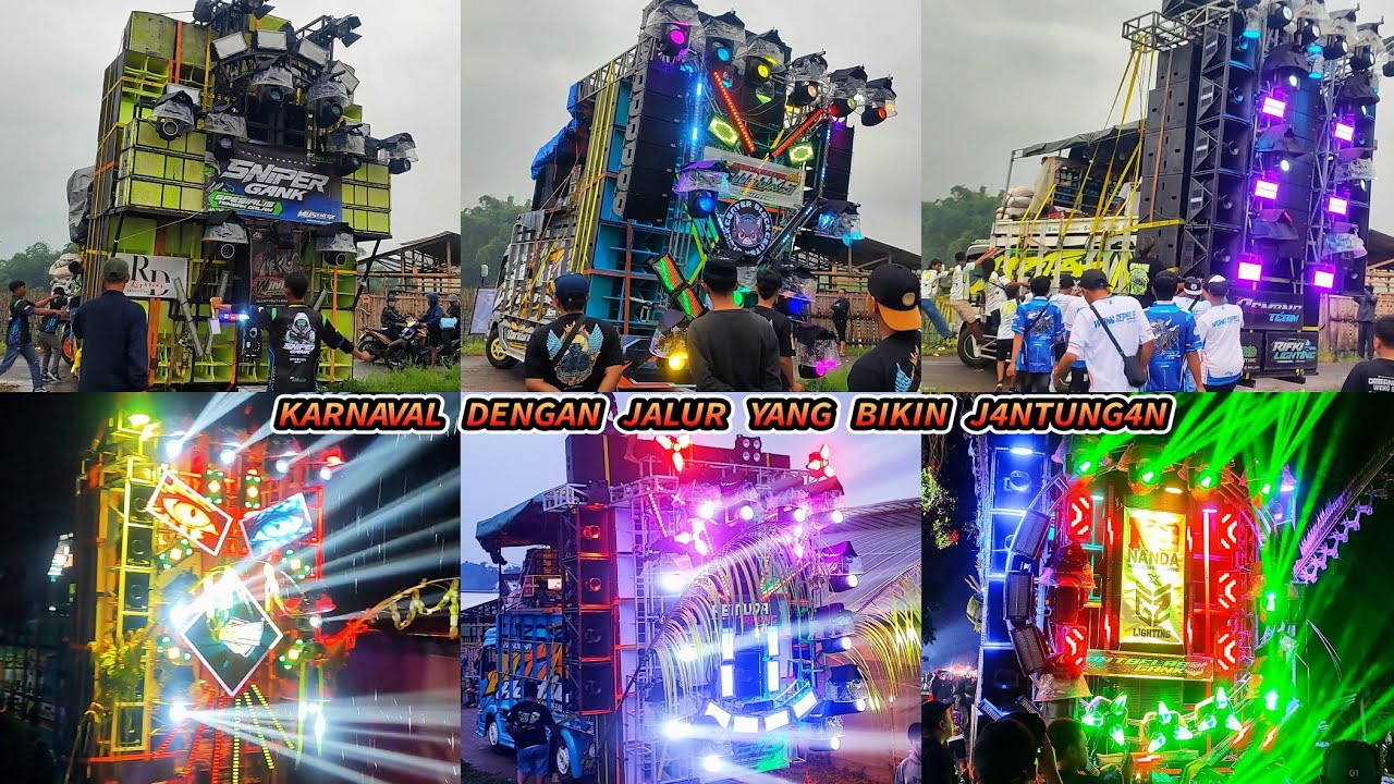 Karnaval desa tawangsari pujon dengan jalurnya yang cocok untuk uji nyali para supir truk sound 😱