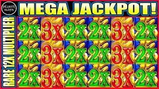 WOW 12x MULTIPLIER PAYS MEGA JACKPOT RED FORTUNE HIGH LIMIT SLOT MACHINE