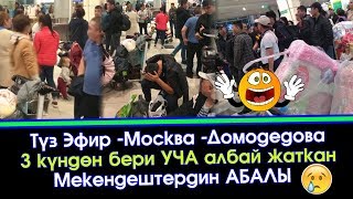 Түз ЭФИР! Домодедова - Москва - УЧА албаган Мекендештердин АБАЛЫ | Элдик Роликтер | Акыркы Кабарлар Түз ЭФИР! Домодедова - Москва - УЧА албаган Мекендештердин АБАЛЫ | Элдик Роликтер | Акыркы Кабарлар