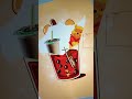 Bubble tea winnie  winniethepooh disney bubbletea art artwork shorts transformation cute