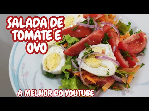 #90 Salada de Ovo e Tomate | Saudável | Rápida | Deliciosa | Poucas Calorias |