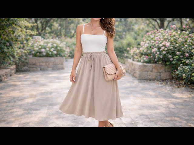 The Skirt You'll Reach for All Summer | Flowy High-Waist Midi