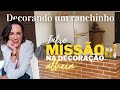 Ficou muito charmoso! Decoração de um ranchinho de madeira/ Tudo fica bonito com AMOR e criatividade